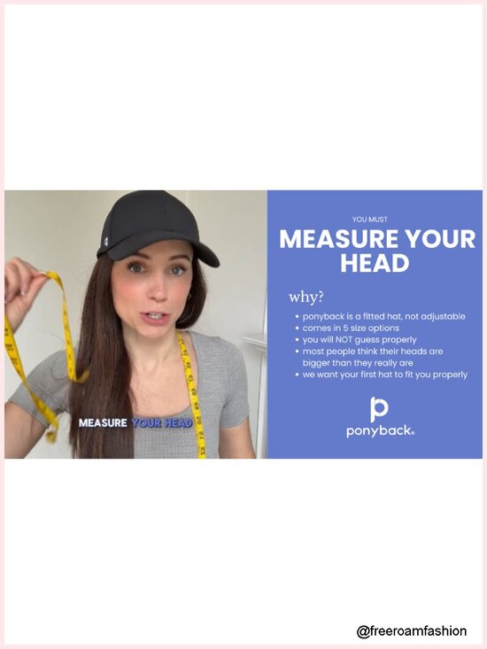 Everyday Fit Baseball Cap with Magnetic Closure for Ponytails main image 5